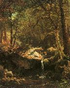 Albert Bierstadt The Mountain Brook Spain oil painting reproduction